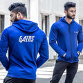Gains Alpine Blue Hoodie- Villain Series - GymX