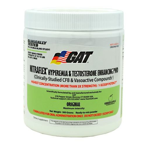 GAT Nitraflex - Green Apple - 300 g - 859613648884