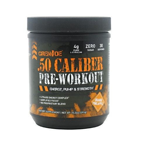 Grenade USA .50 Caliber Pre-Workout - Orange Pineapple - 10.26 g - 847534000980