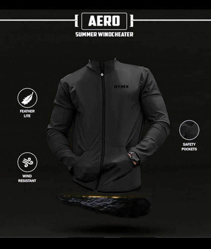 GymX Carbon Grey Summer Jacket