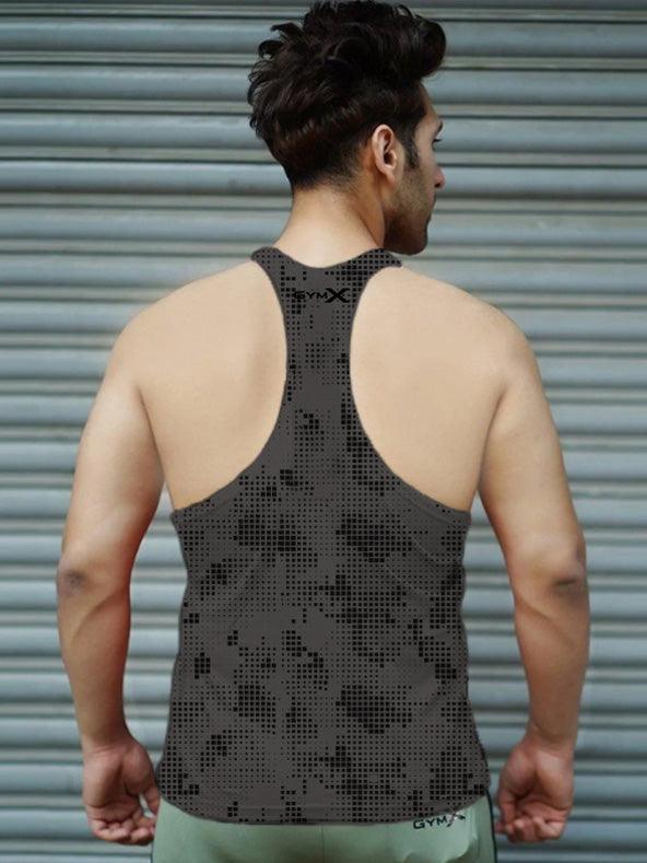 GymX Ghost Grey Pixel Camo Stringer- Sale - GymX