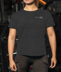 GymX Ladies Carbon Grey Essential Tee- Sale - GymX