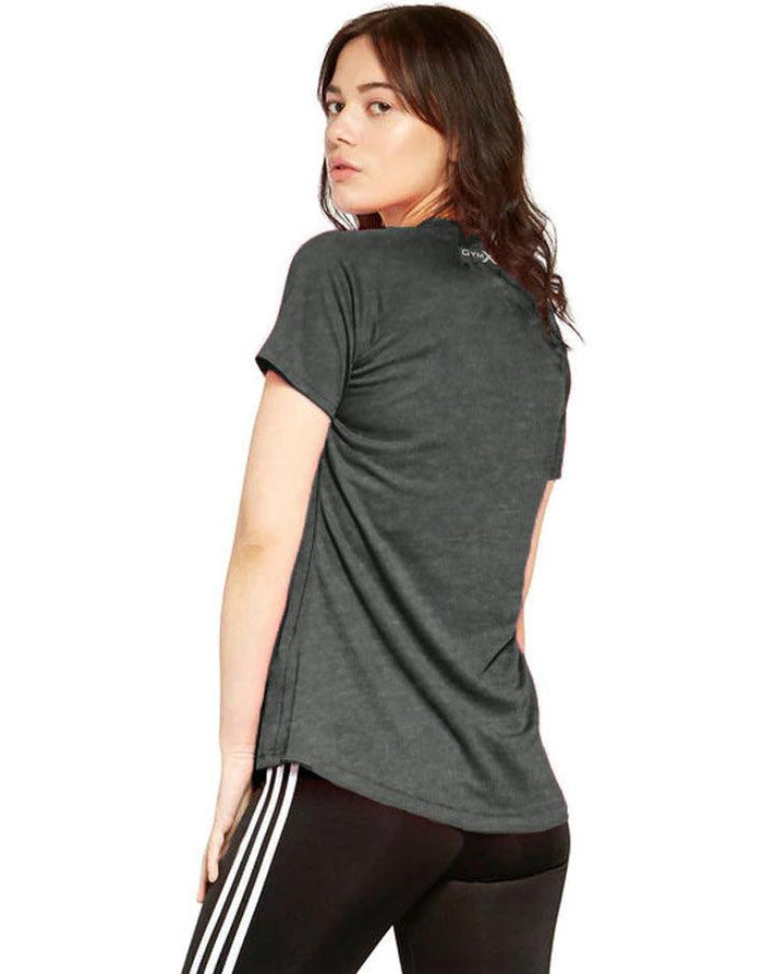 Gymx Ladies Grey Printed T-shirt - Sale - GymX