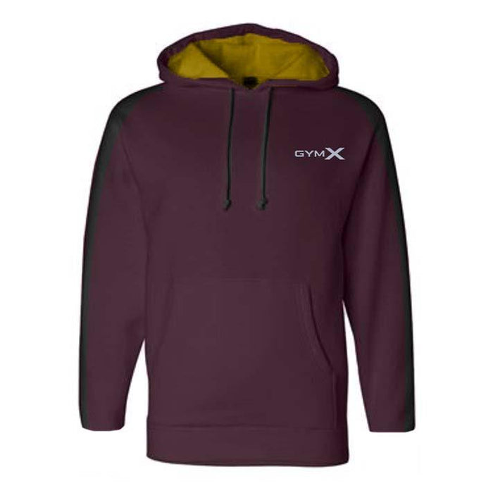 GymX Maroon Panelled Hoodie - Sale - GymX