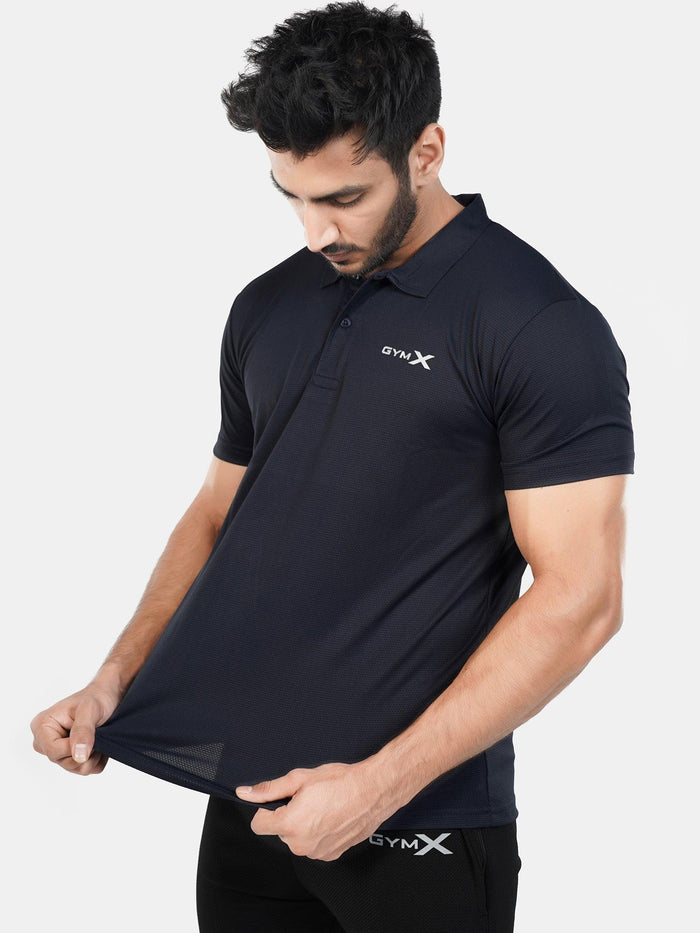 GymX Polo Tech Tee: Infinity Blue - Sale - GymX