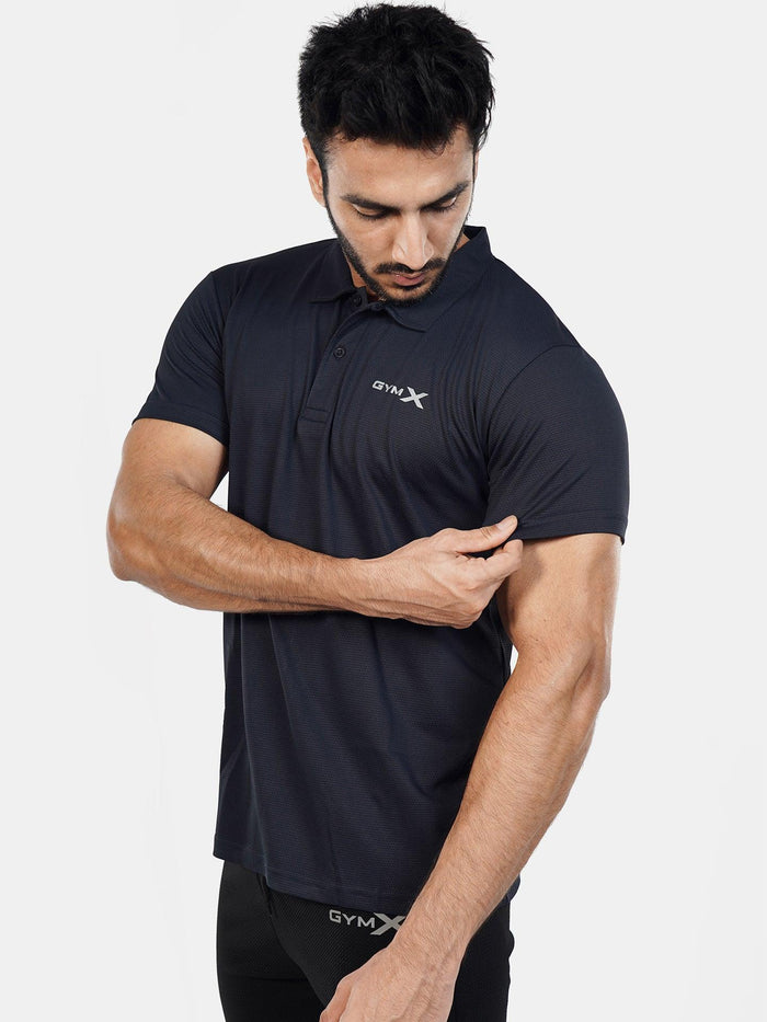 GymX Polo Tech Tee: Infinity Blue - Sale - GymX