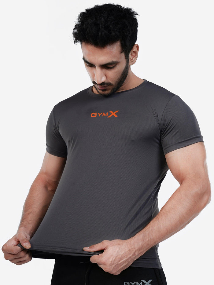 GymX Ultra Lite Tee: Bullet Grey - Sale - GymX