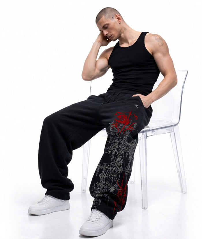 Hellcore Fallen Kingdown Trackpant – Loose Straight Fit