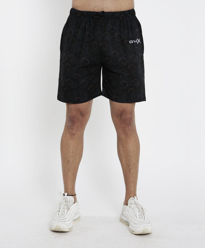 Hexagonal Camo Shorts (4 way stretch) - Sale - GymX