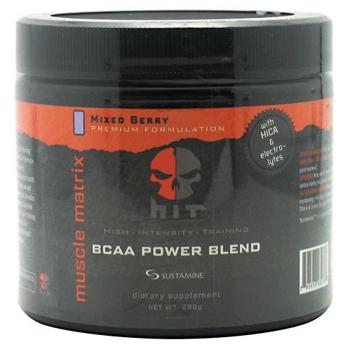 HiT Supplements Muscle Matrix BCAA Power Blend - Mixed Berry - 50 Servings - 793573232786