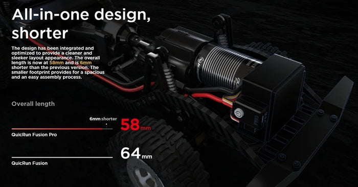Hobbywing Rc Car Motor Fusion Pro 2 In 1 Combo Brushless Motor 2300kv Cool Running Waterproof For Rc Crawler Buggy Cars Parts