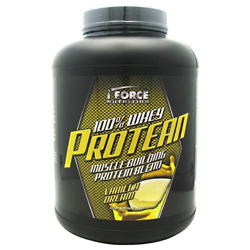 iForce Nutrition 100% Whey Protean - Vanilla Cream - 4.3 lb - 081950001347