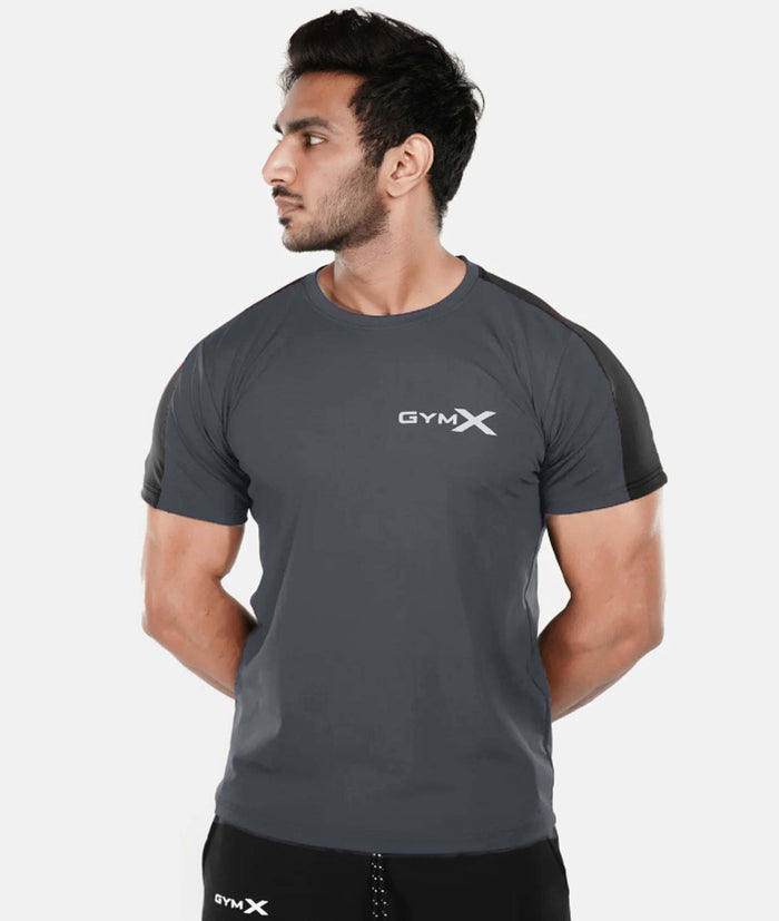 Iron Grey GymX Panel Tee - GymX