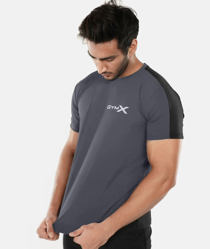 Iron Grey GymX Panel Tee - GymX