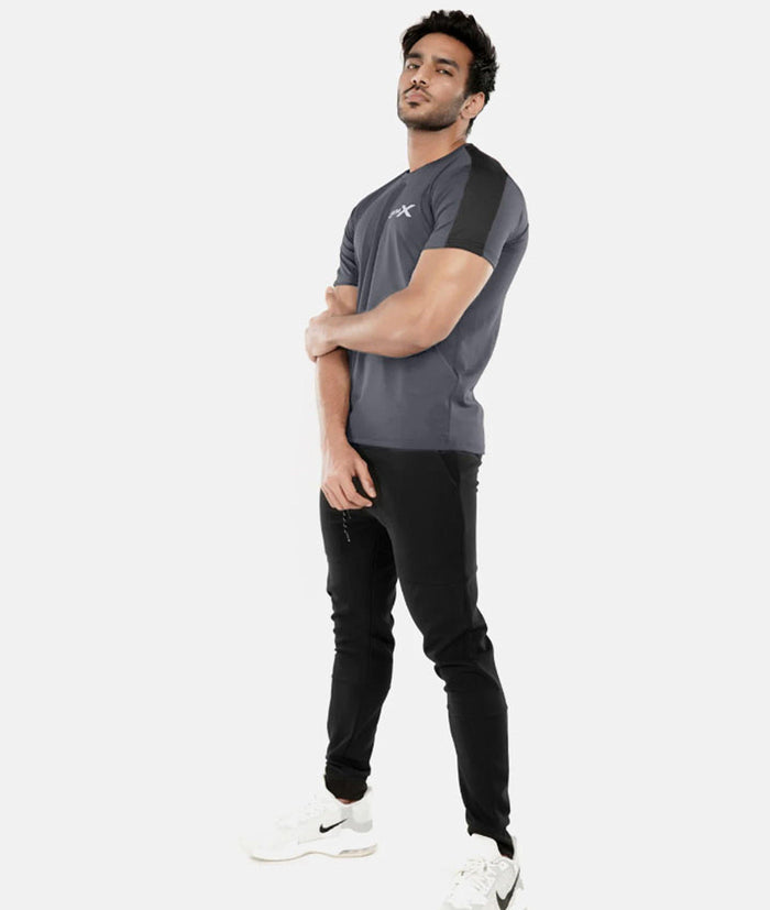 Iron Grey GymX Panel Tee - GymX
