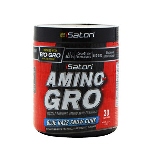 iSatori Amino-Gro - Blue Razz Snow Cone - 9.52 oz - 883488004735
