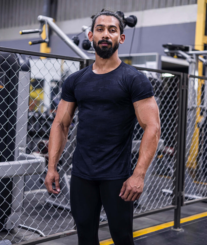 Jacquard Blue Camo GymX Tshirt - Sale - GymX
