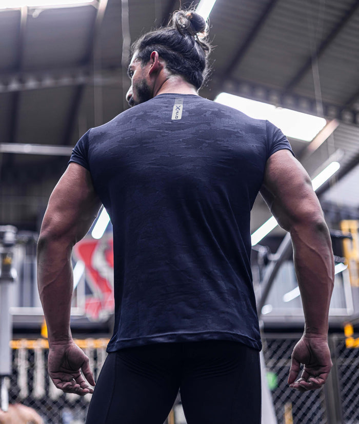 Jacquard Blue Camo GymX Tshirt - Sale - GymX