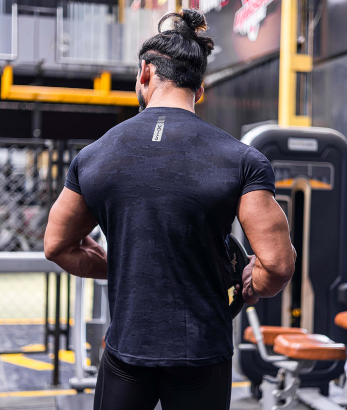 Jacquard Blue Camo GymX Tshirt - Sale - GymX