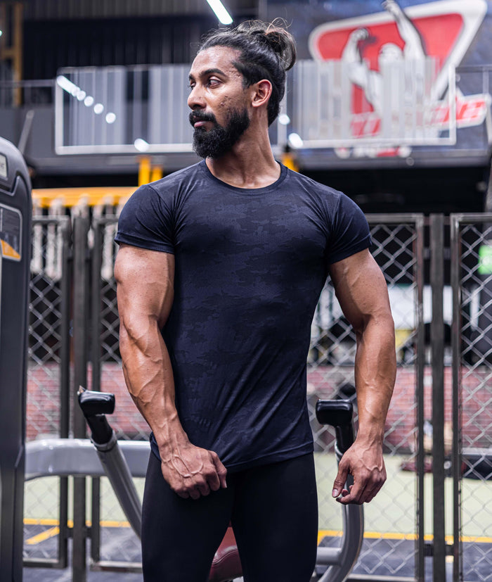 Jacquard Blue Camo GymX Tshirt - Sale - GymX