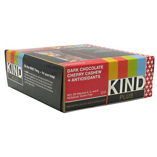 Kind Snacks Kind Plus - Dark Chocolate Cherry Cashew + Antioxidants - 12 Bars - 602652171505