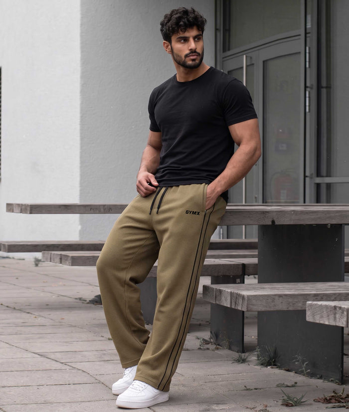 Korean Oversized Pro Joggers- Khaki Brown