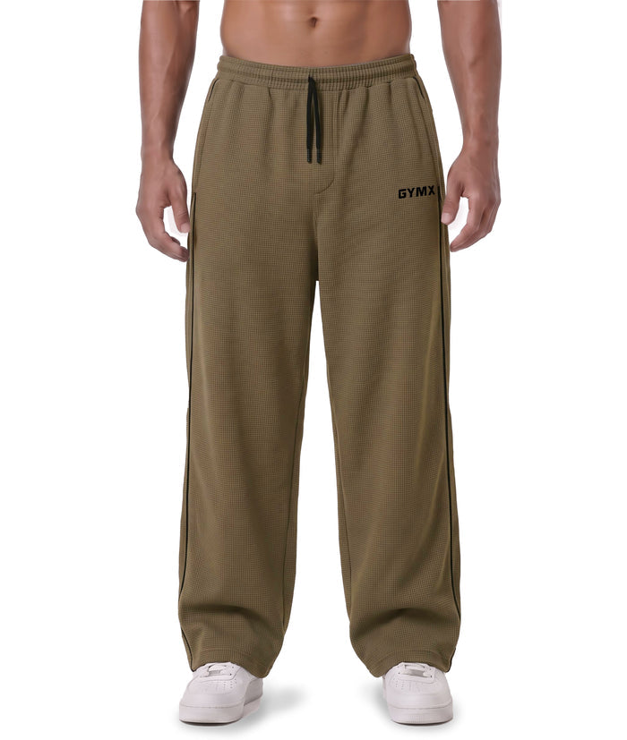Korean Oversized Pro Joggers- Khaki Brown