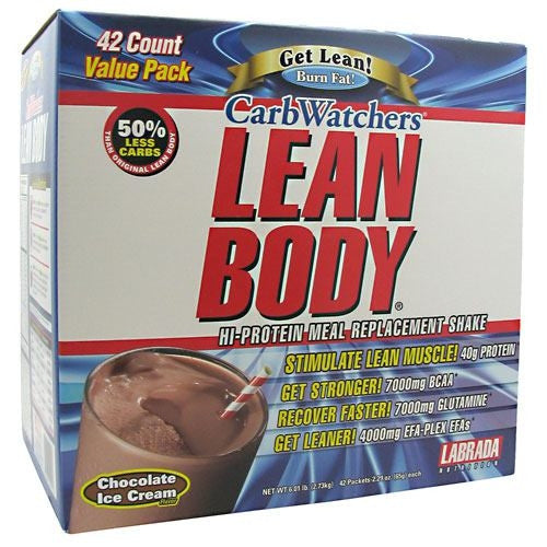 Labrada Nutrition Carb Watchers Lean Body - Chocolate Ice Cream - 42 ea - 710779120013