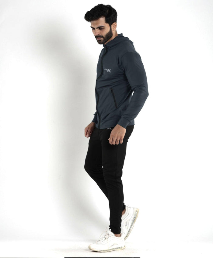 Lancer Muscle Fit Hoodie- Carbon Grey - Sale - GymX
