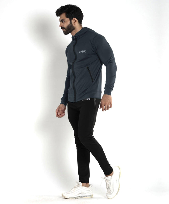 Lancer Muscle Fit Hoodie- Carbon Grey - Sale - GymX