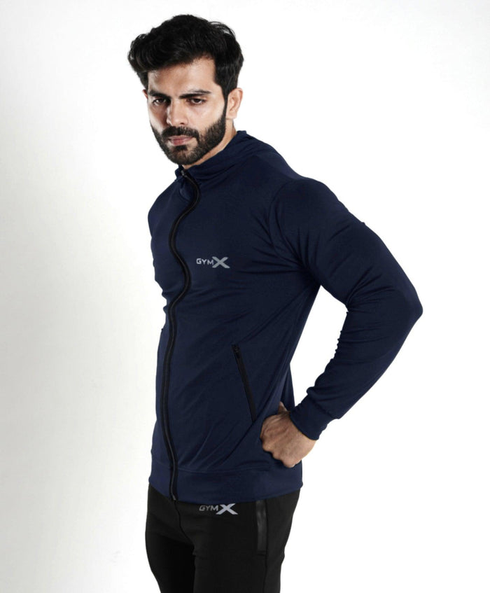 Lancer Muscle Fit Hoodie- Splendid Blue- Sale - GymX