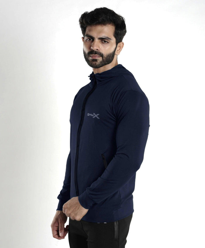 Lancer Muscle Fit Hoodie- Splendid Blue- Sale - GymX