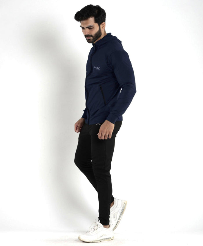 Lancer Muscle Fit Hoodie- Splendid Blue- Sale - GymX