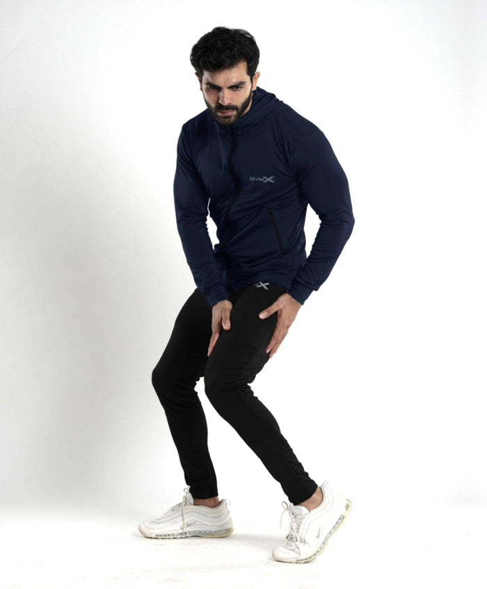 Lancer Muscle Fit Hoodie- Splendid Blue- Sale - GymX