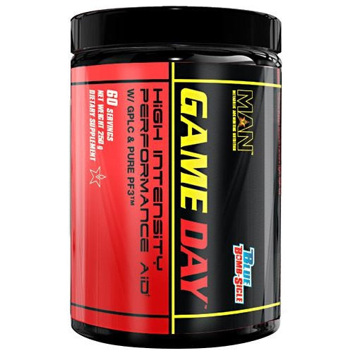 MAN Sports Game Day w/ GPLC & Pure PF3 - Blue Bomb-Sicle - 60 Servings - 898684000238