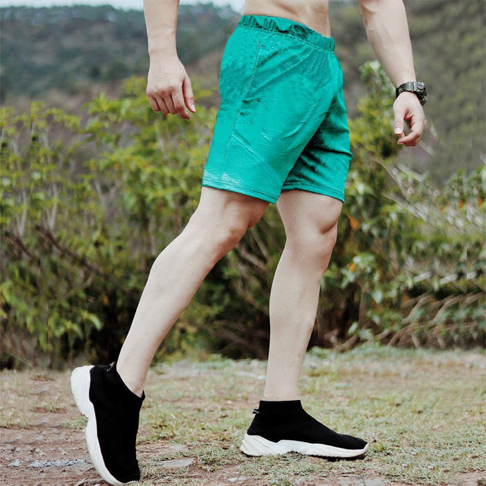 Marine Green shorts (4 way stretch) - Sale - GymX