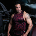Maroon Rock Tank- Meteorite GymX Series(Dry Fit) - Sale