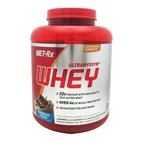 MET-Rx 100% Ultramyosyn Whey - Cookies N Cream - 5 lb - 786560167581