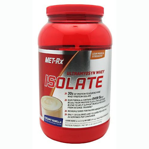 MET-Rx Ultramyosyn Whey Isolate - Creamy Vanilla - 2 lb - 786560367271