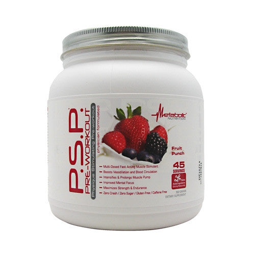Metabolic Nutrition P.S.P Pre-Workout - Fruit Punch - 360 g - 764779360238