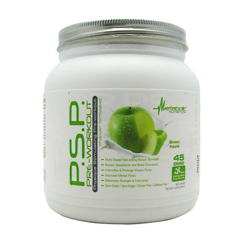 Metabolic Nutrition P.S.P Pre-Workout - Green Apple - 360 g - 764779360344