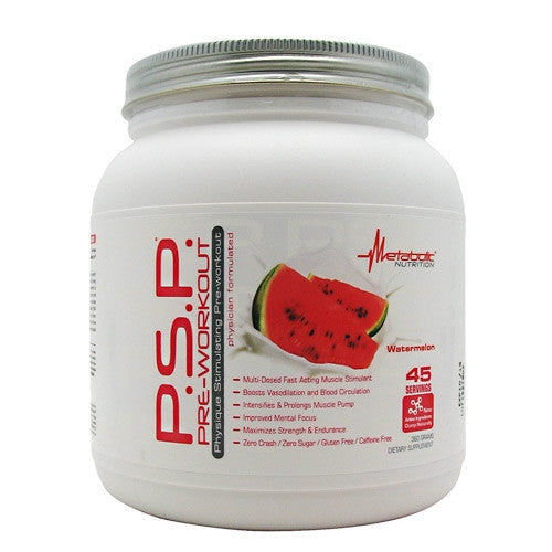 Metabolic Nutrition P.S.P Pre-Workout - Watermelon - 360 g - 764779360450