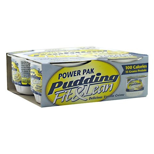 MHP Power Pak Pudding Fit & Lean - Delicious Vanilla Creme - 4 ea - 666222091693