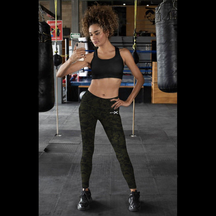Military Green Camo Leggings - Sale