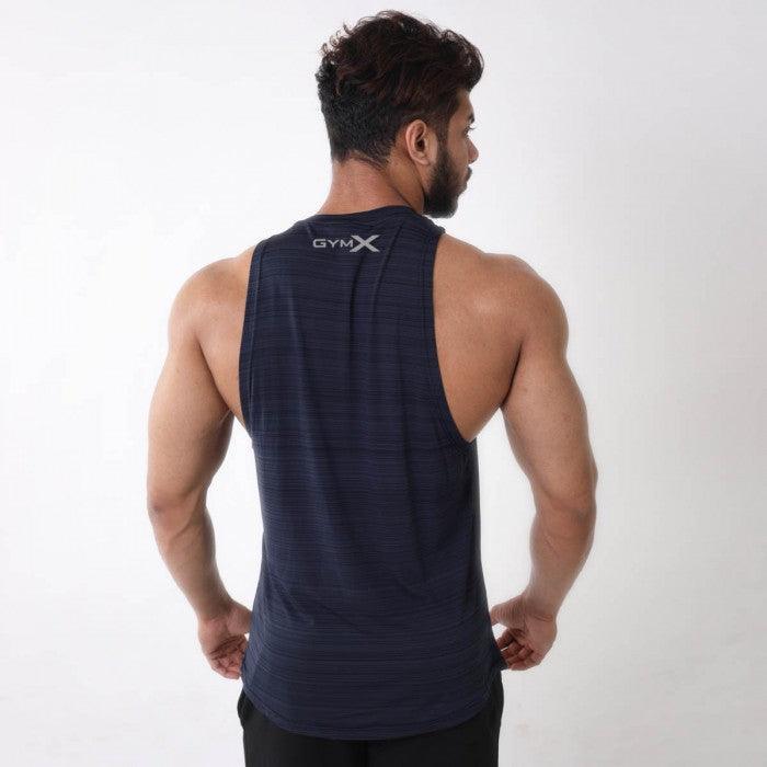 Moonlight Blue Stripe Tank- Sub Zero Series- Sale - GymX