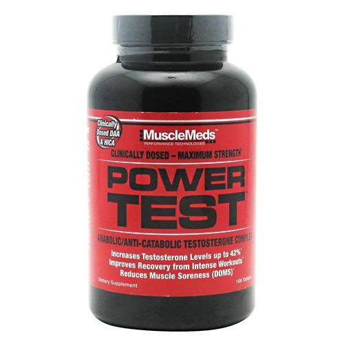 Muscle Meds Power Test - 168 Tablets - 168 Tablets - 891597002993