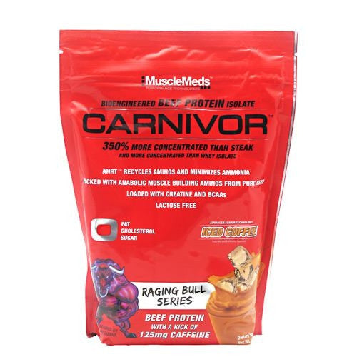Muscle Meds Raging Bull Series Carnivor - Iced Coffee - 1 lb - 891597003488