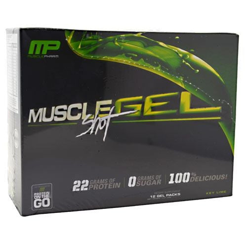 Muscle Pharm MuscleGel Shot - Key Lime - 12 ea - 736211991515