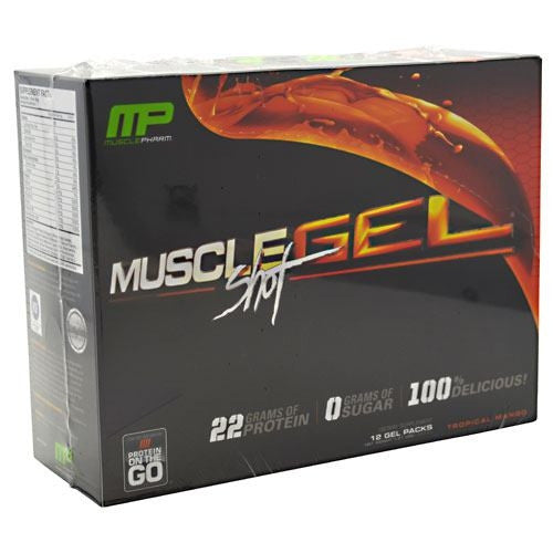 Muscle Pharm MuscleGel Shot - Tropical Mango - 12 ea - 736211991614