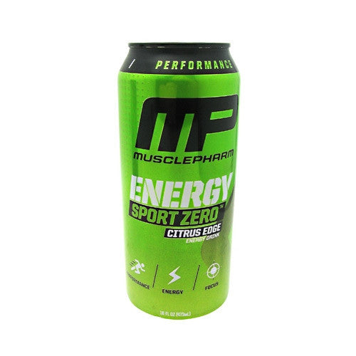 MusclePharm Energy Sport Zero - Citrus Edge - 12 Cans - 199625290238